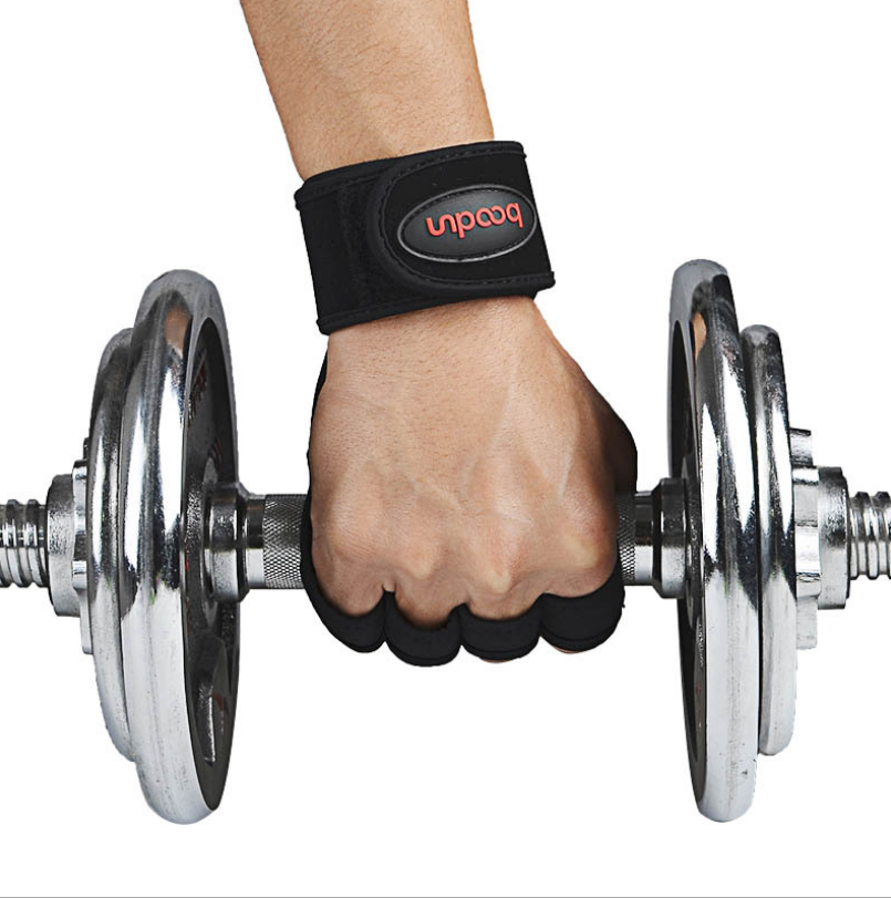 Half-Finger Lifting Gloves with Wrist Wraps