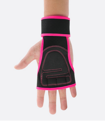 Half-Finger Lifting Gloves with Wrist Wraps