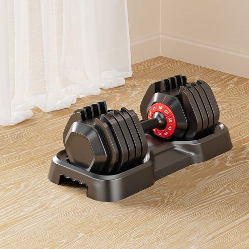 Quick-Dial Adjustable Dumbbell (10–55 lb)