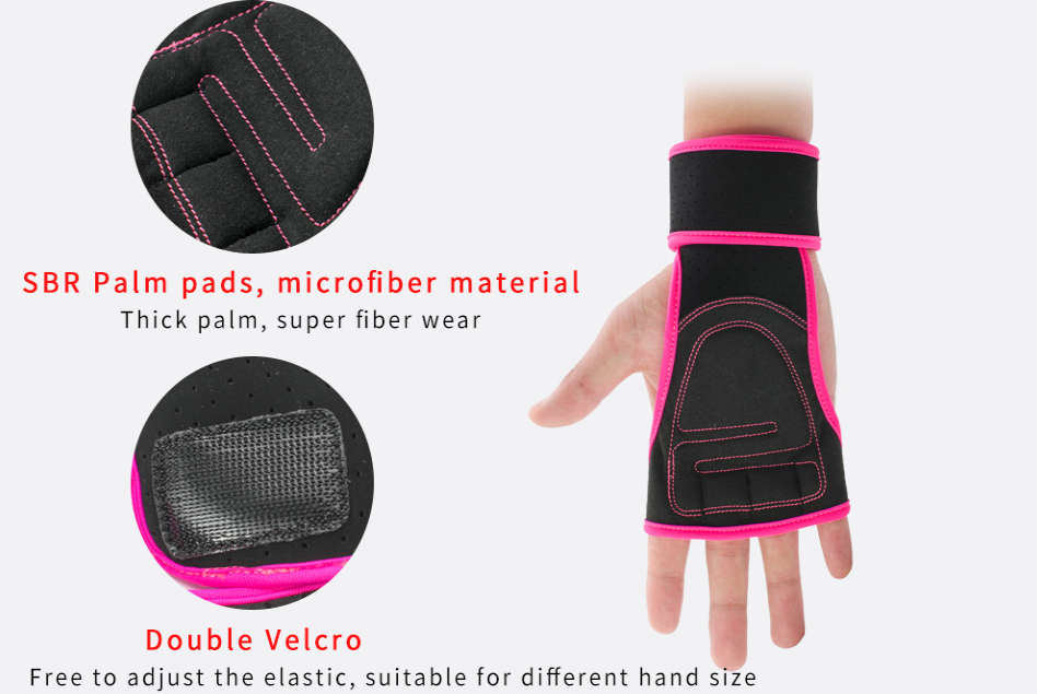 Half-Finger Lifting Gloves with Wrist Wraps