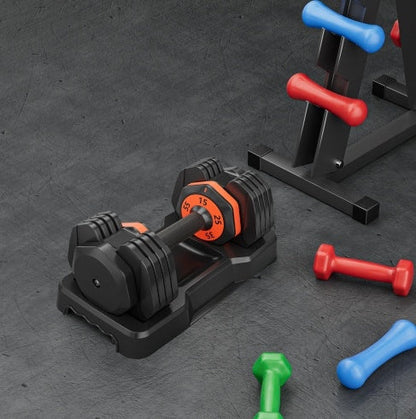 Quick-Dial Adjustable Dumbbell (10–55 lb)