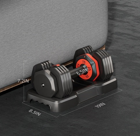 Quick-Dial Adjustable Dumbbell (10–55 lb)
