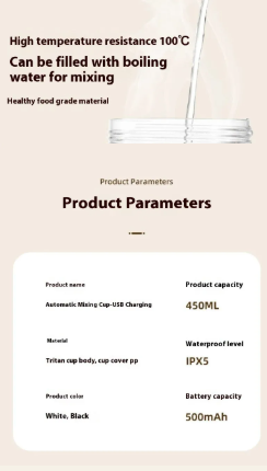Electric Protein Shaker Bottle