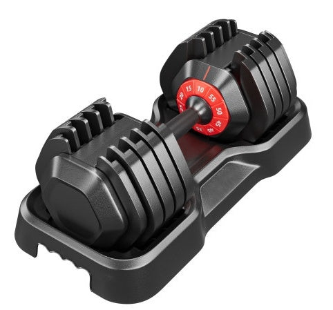 Quick-Dial Adjustable Dumbbell (10–55 lb)