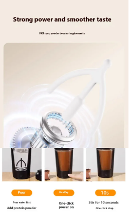 Electric Protein Shaker Bottle