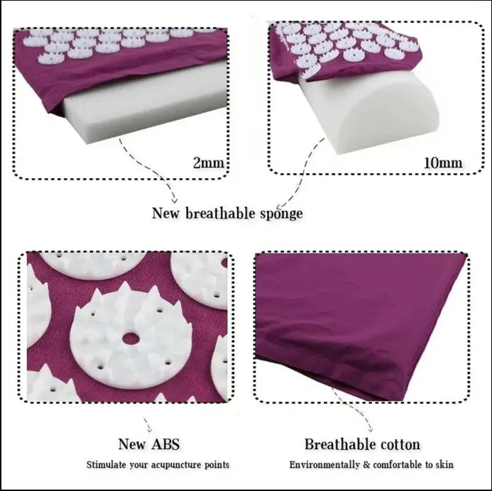Acupressure Mat & Pillow Set
